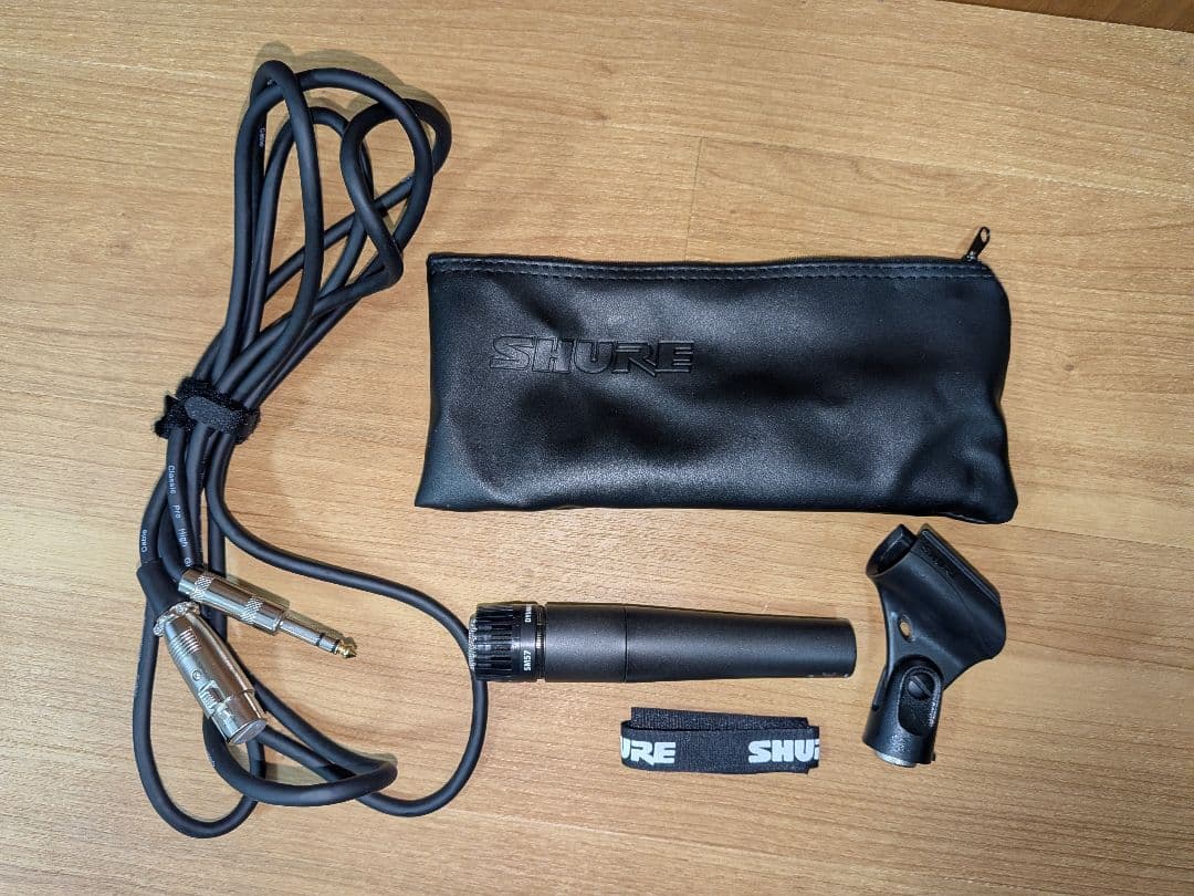 【未使用】SHURE SM57 ダイナミックマイク【①】