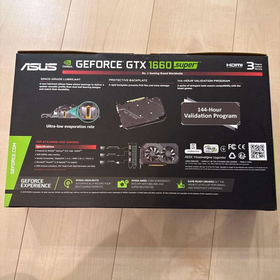 グラフィックボード・グラボ・ビデオカード ASUS GeForce GTX 1660 Super