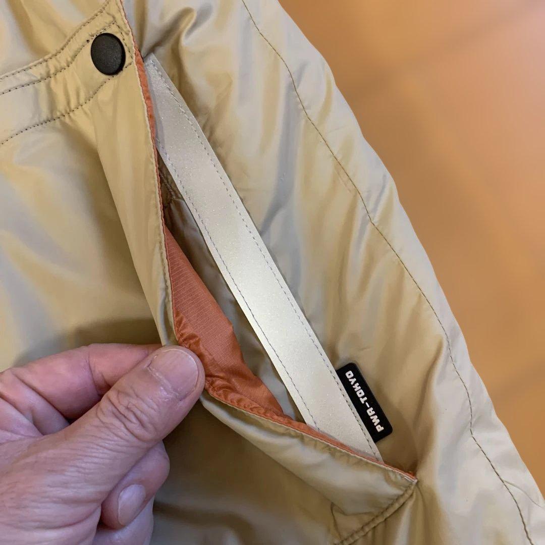 美品 PWA ミステリーボックス リバーシブル 中綿ベスト ベージュ オレンジ