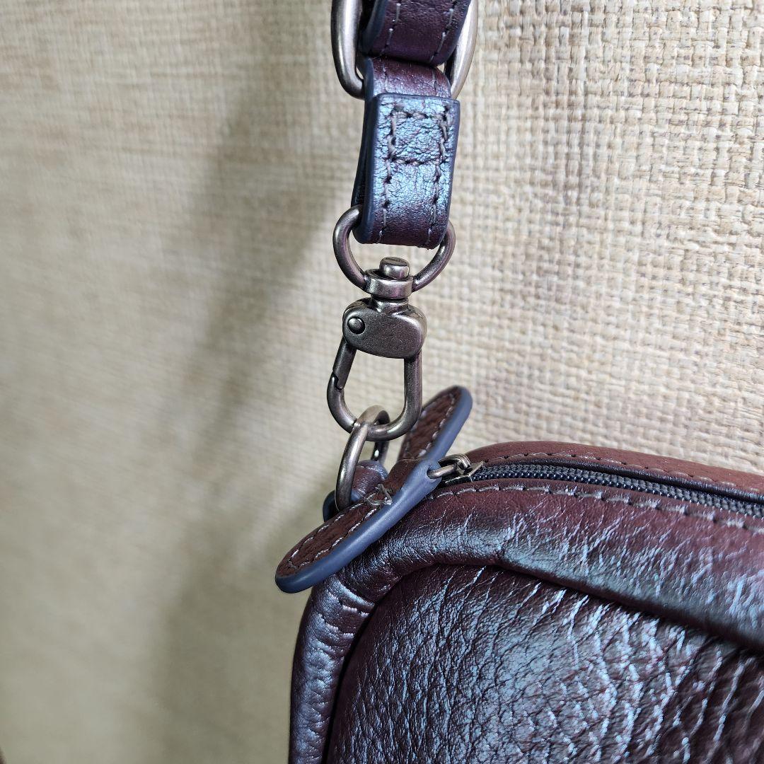 【美品】HEALTHY BACK BAG レザー バッグレット メタリック