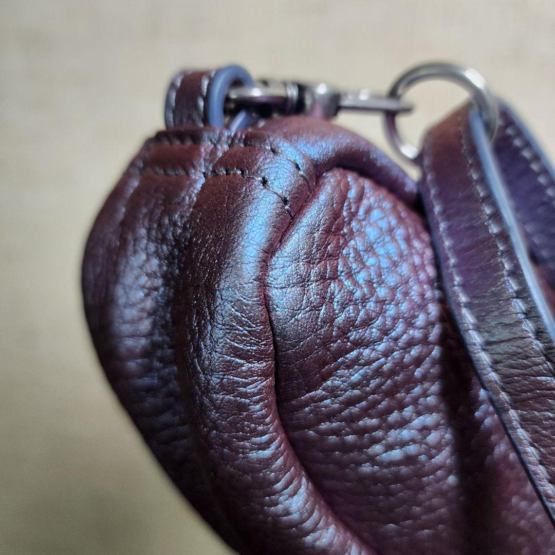 【美品】HEALTHY BACK BAG レザー バッグレット メタリック