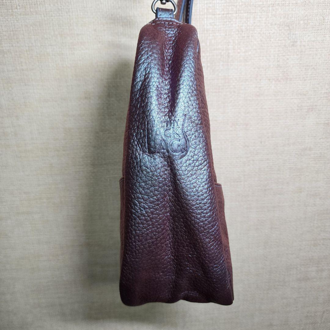 【美品】HEALTHY BACK BAG レザー バッグレット メタリック
