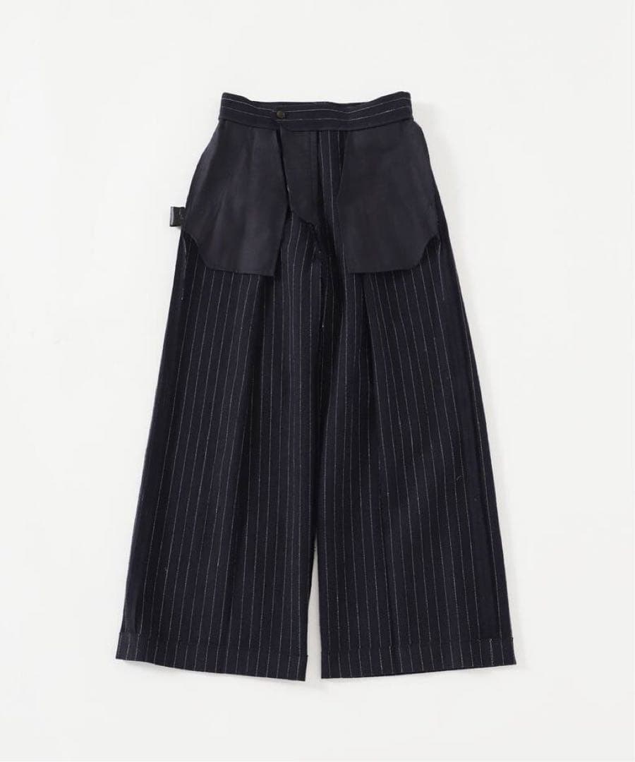 極美品 Plage プラージュOne Tuck Wide パンツ リネンコットン