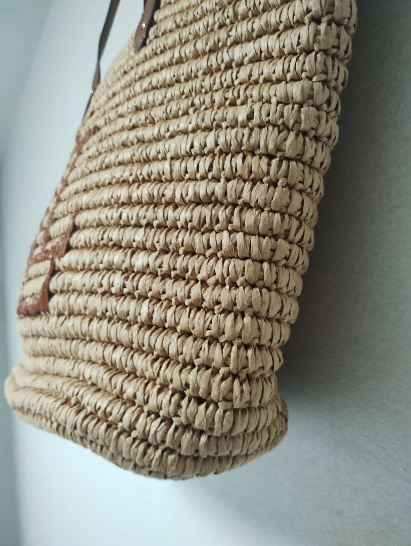 RLL ロゴ入り ストローかごバッグ