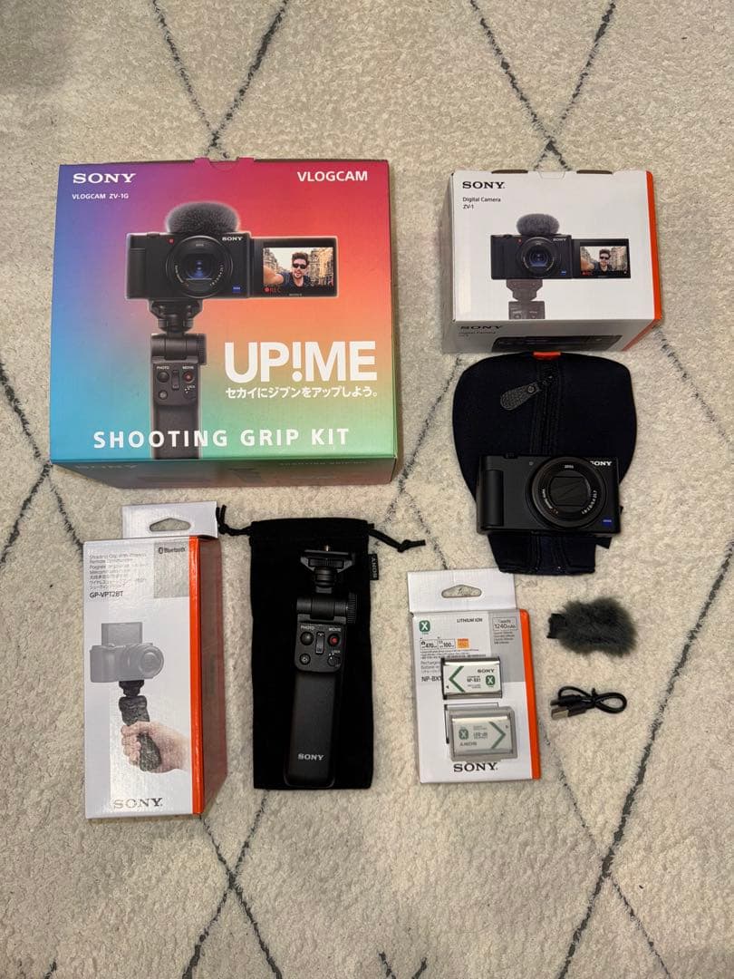 SONY VLOGCAM ZV-1 シューティンググリップキット付き