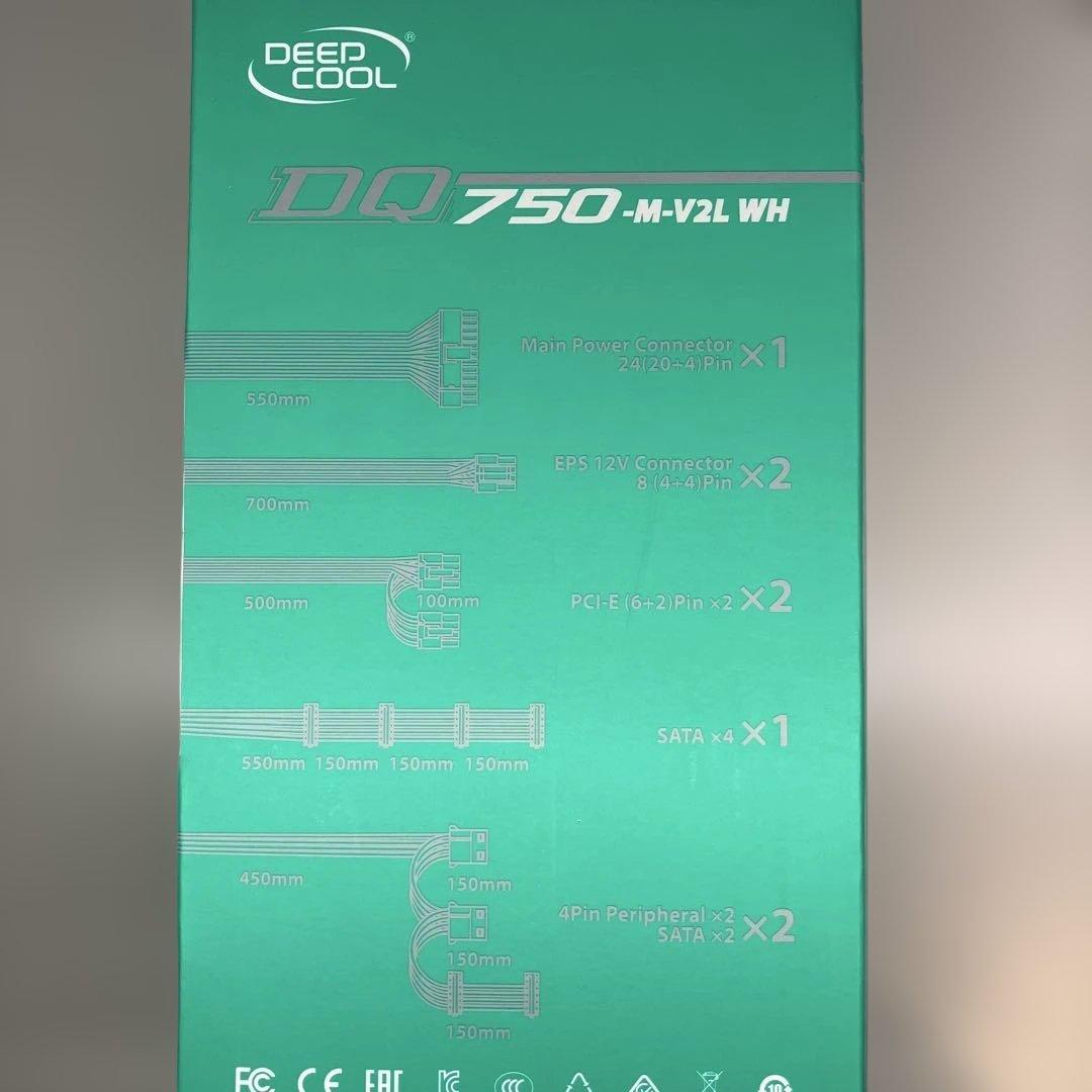 【未使用】DEEP COOL DQ 750-M-V2L HW ホワイト