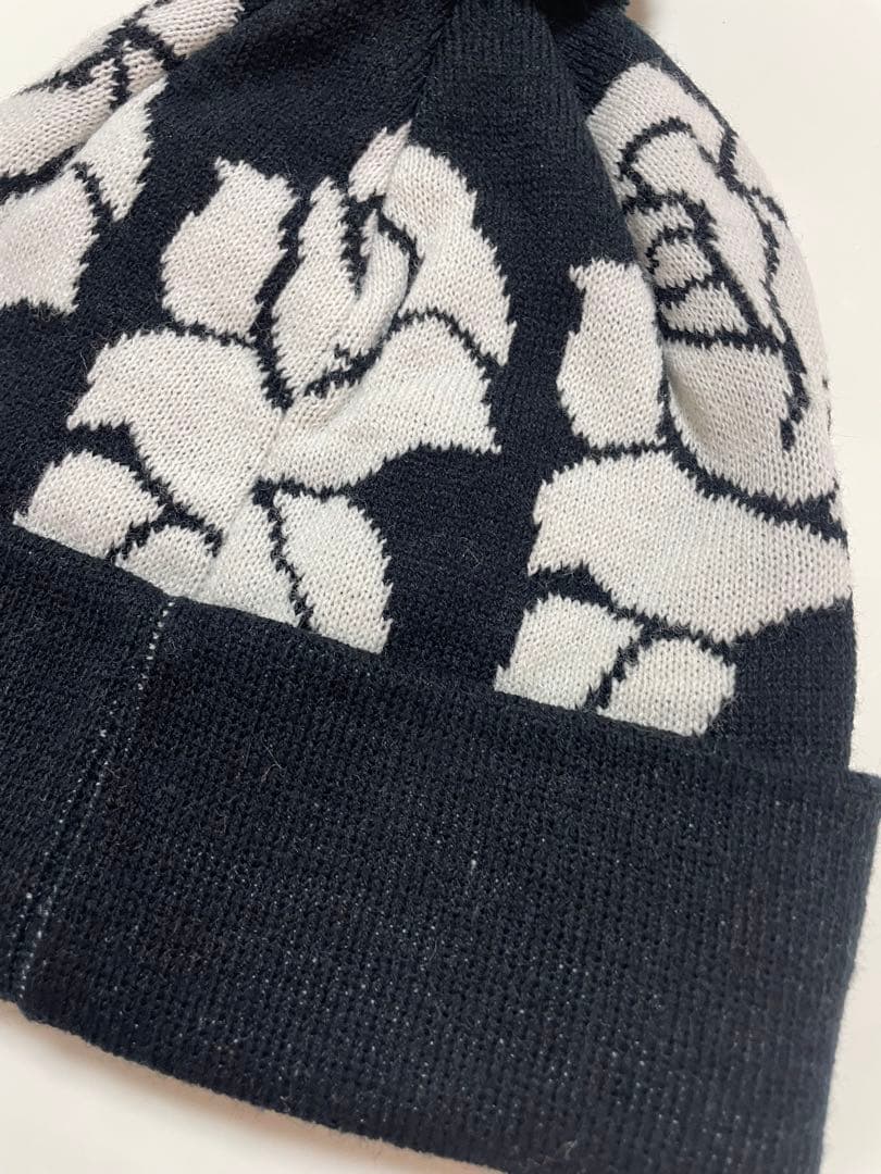 Supreme Rose Beanie ビーニー　ニット帽　ボンボンニット帽