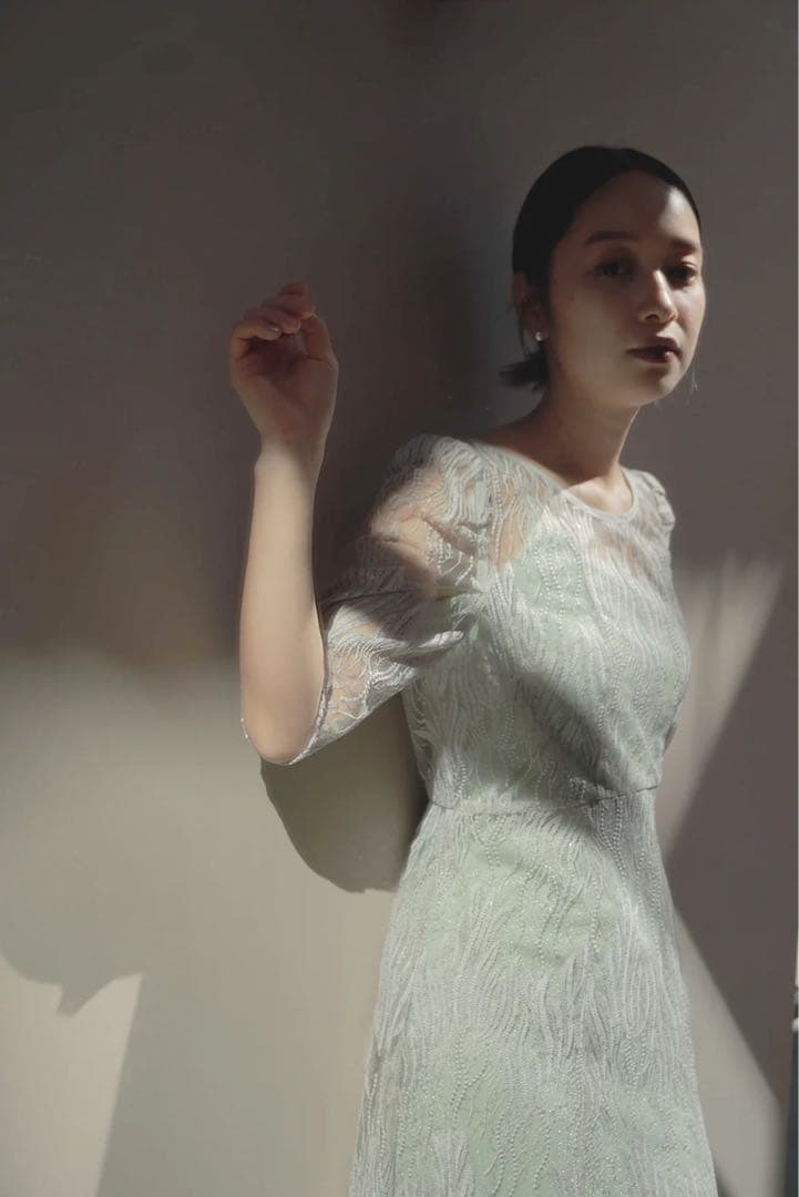 【新品即発送】kaeneスパンコールアネモネドレス