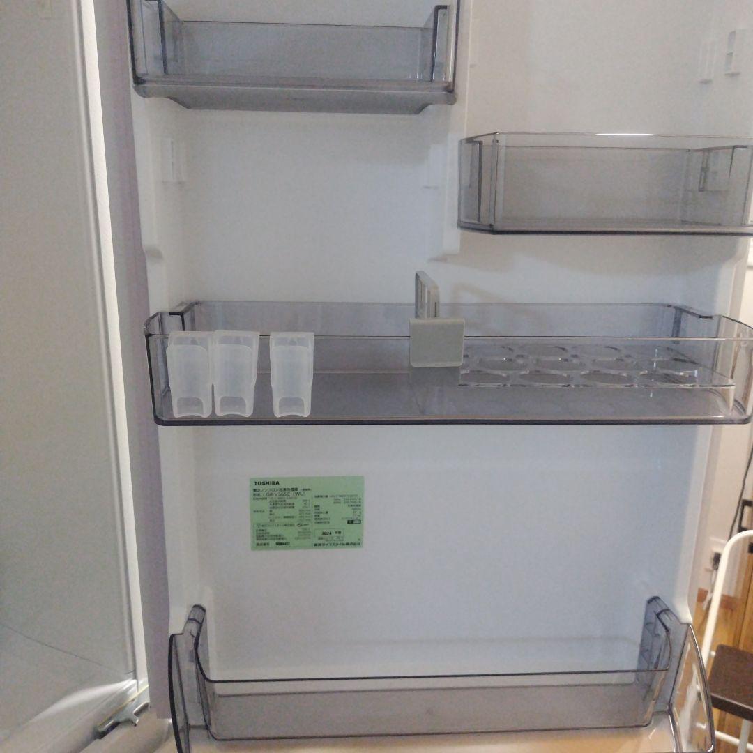東芝 冷蔵庫 3ドア ホワイト GR-V36SC(WU)　2024年製