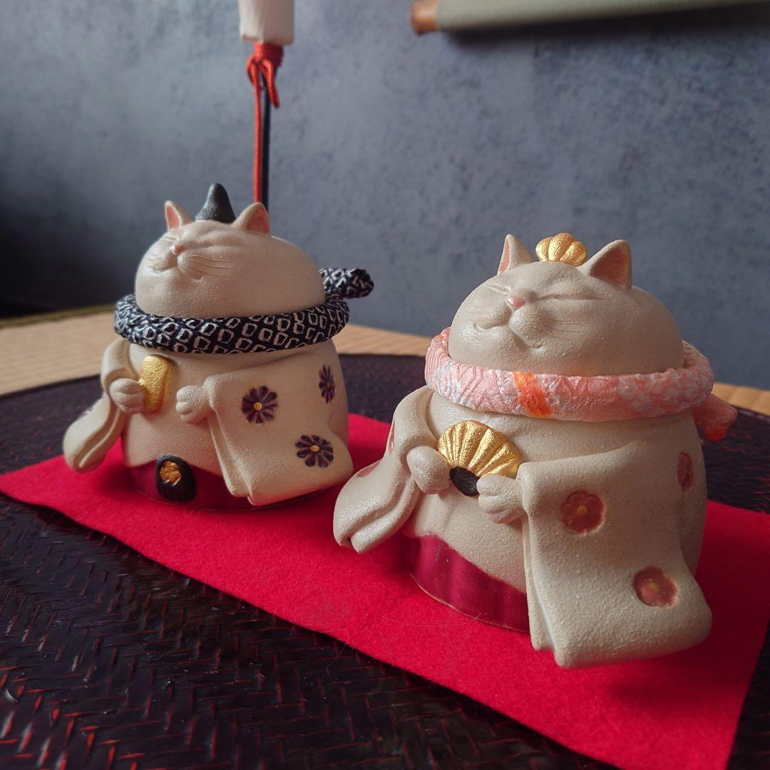 ❸だるま猫雛　m(*´꒳`*)m ※首輪付き