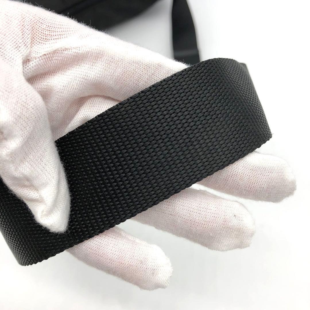 ✨ギャランティ付✨プラダ ショルダーバッグ ナイロン 三角ロゴ ベルト ブラック