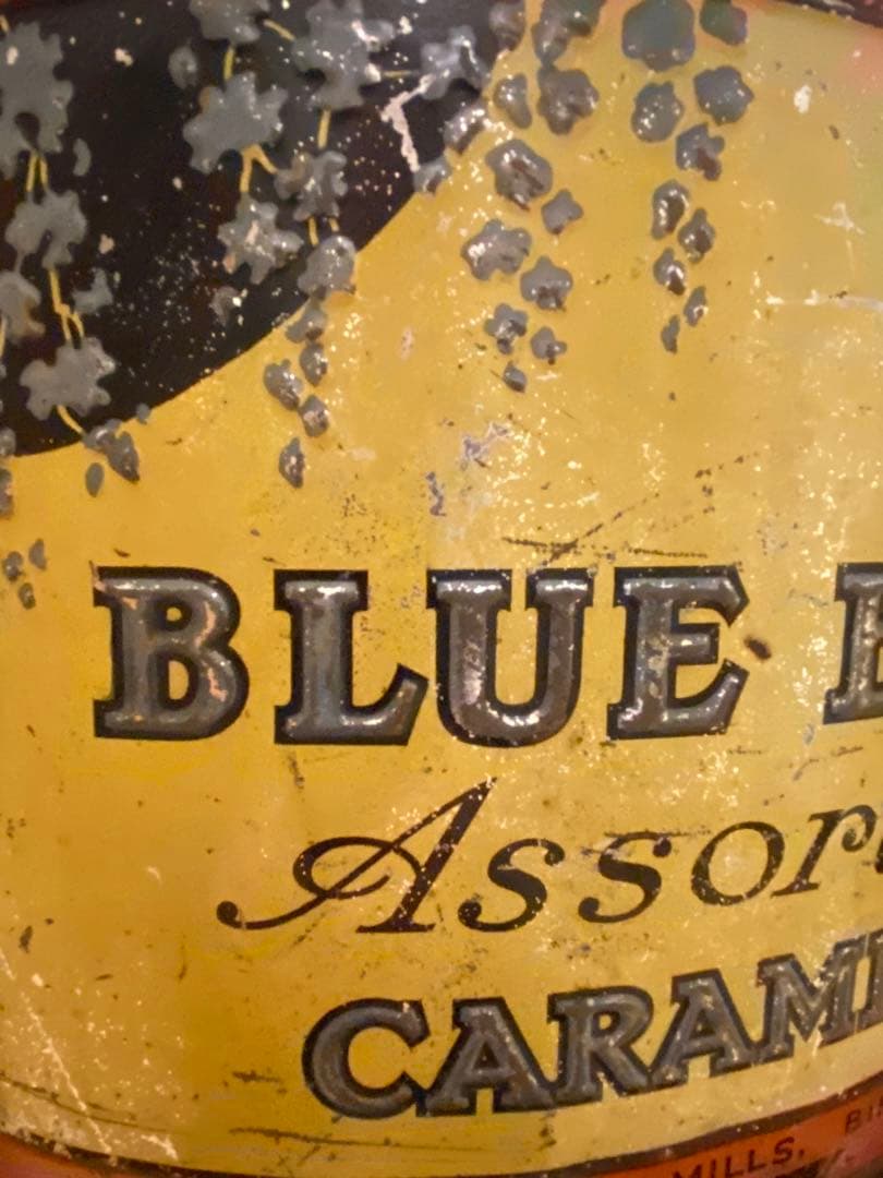 イギリス　英国　アンティーク　ブリキ缶　トフィー缶　希少　レア　レトロ缶