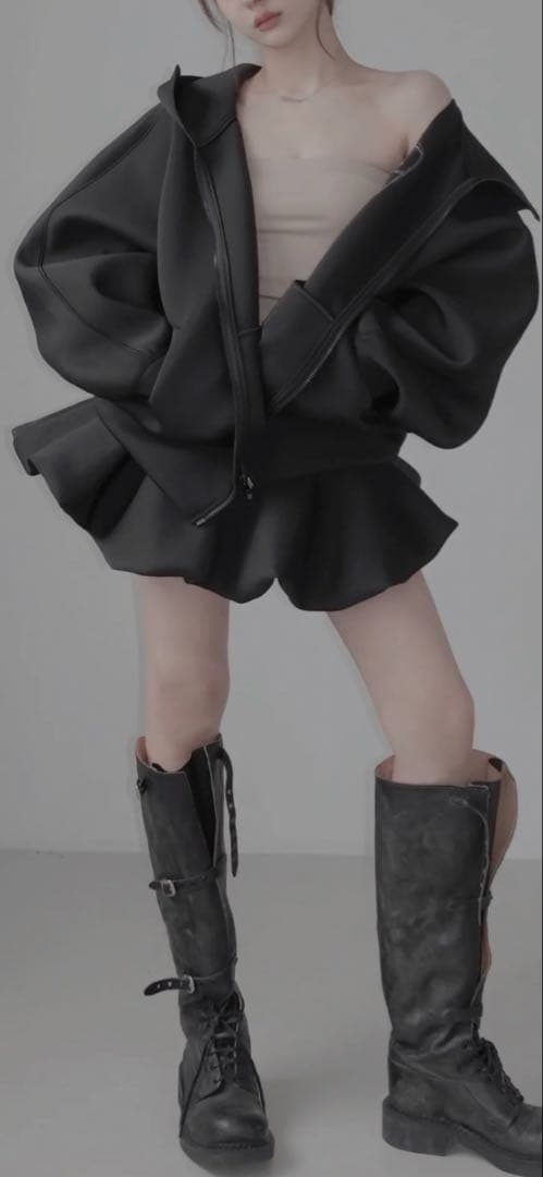 ボンディングスカート /Bonding Skirt 黒