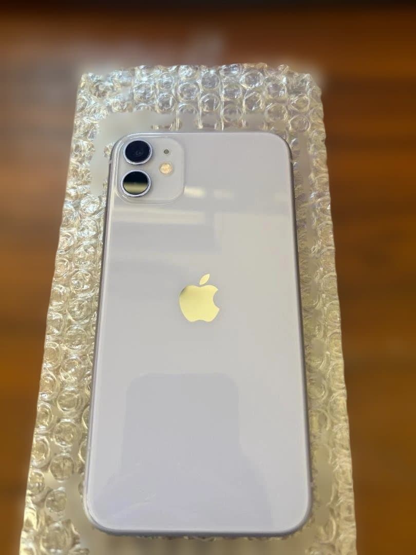 ★美品★ iPhone 11 紫 128GB SIMフリー/バッテリー100%