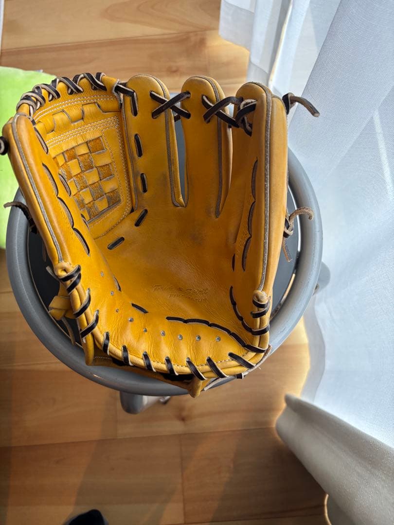 ZETT 軟式用グローブ イエロー