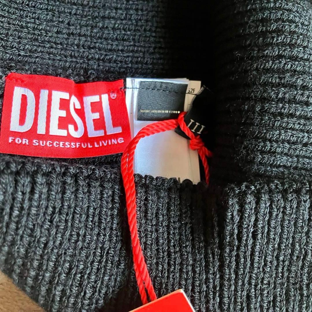 新品 未使用 DIESEL ニット帽 ビーニー ブラック 国内完売品