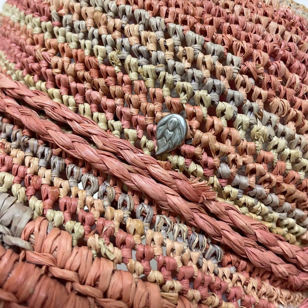 【極美品】ヘレンカミンスキー 麦わら帽子 ラフィア マルチカラー プロバンス