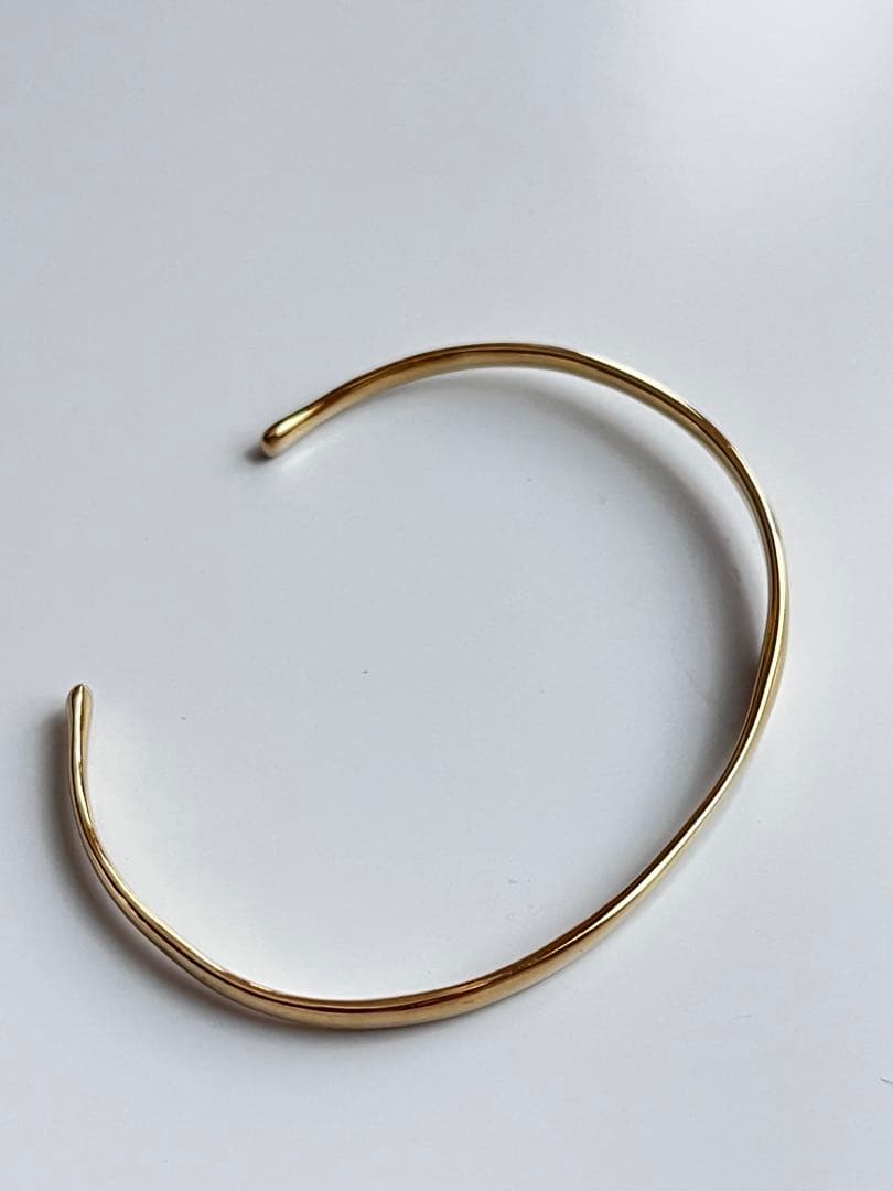 SIENA ROSE シエナロゼ　シルバー製　バングル　ゴールド色　極美品