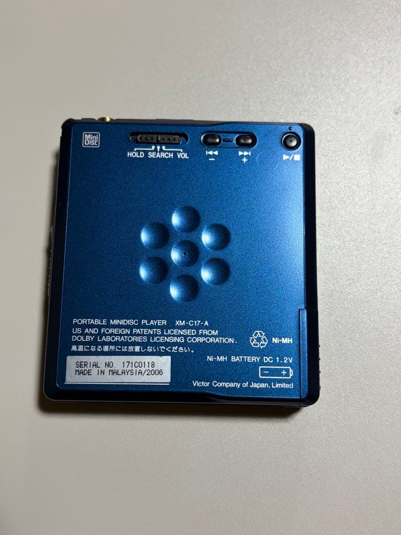 Victor/JVC ポータブルMDプレーヤー XM-C17-A