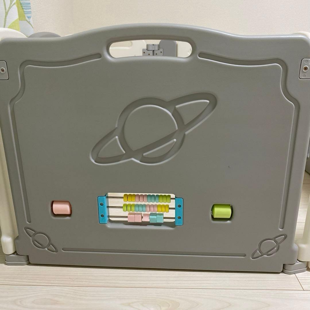 ★たためるサークル　ベビーサークル　扉付き　遊べる★