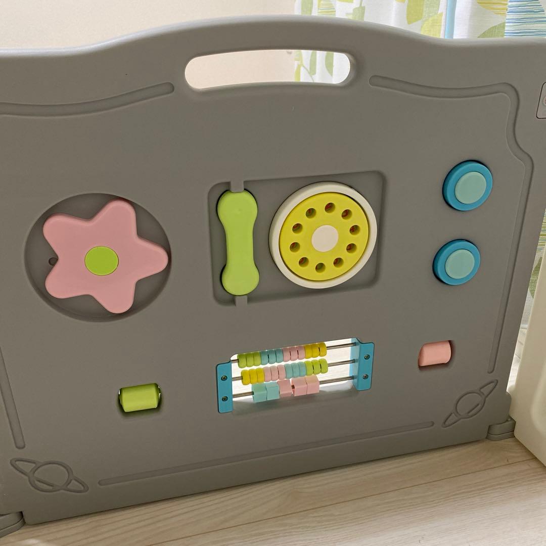 ★たためるサークル　ベビーサークル　扉付き　遊べる★