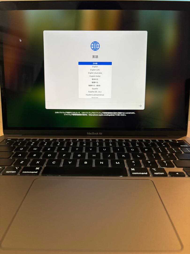 MacBook Air M1 16GB 512GB 8コアGPU US配列