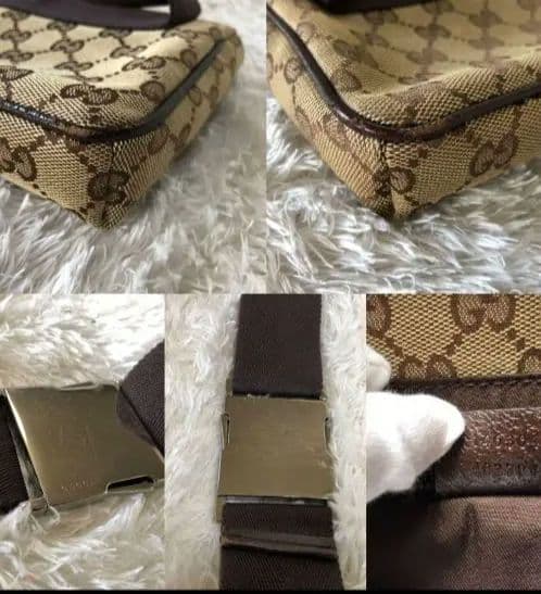 GUCCI ウエストポーチ ボディバッグ 斜め掛け GG柄