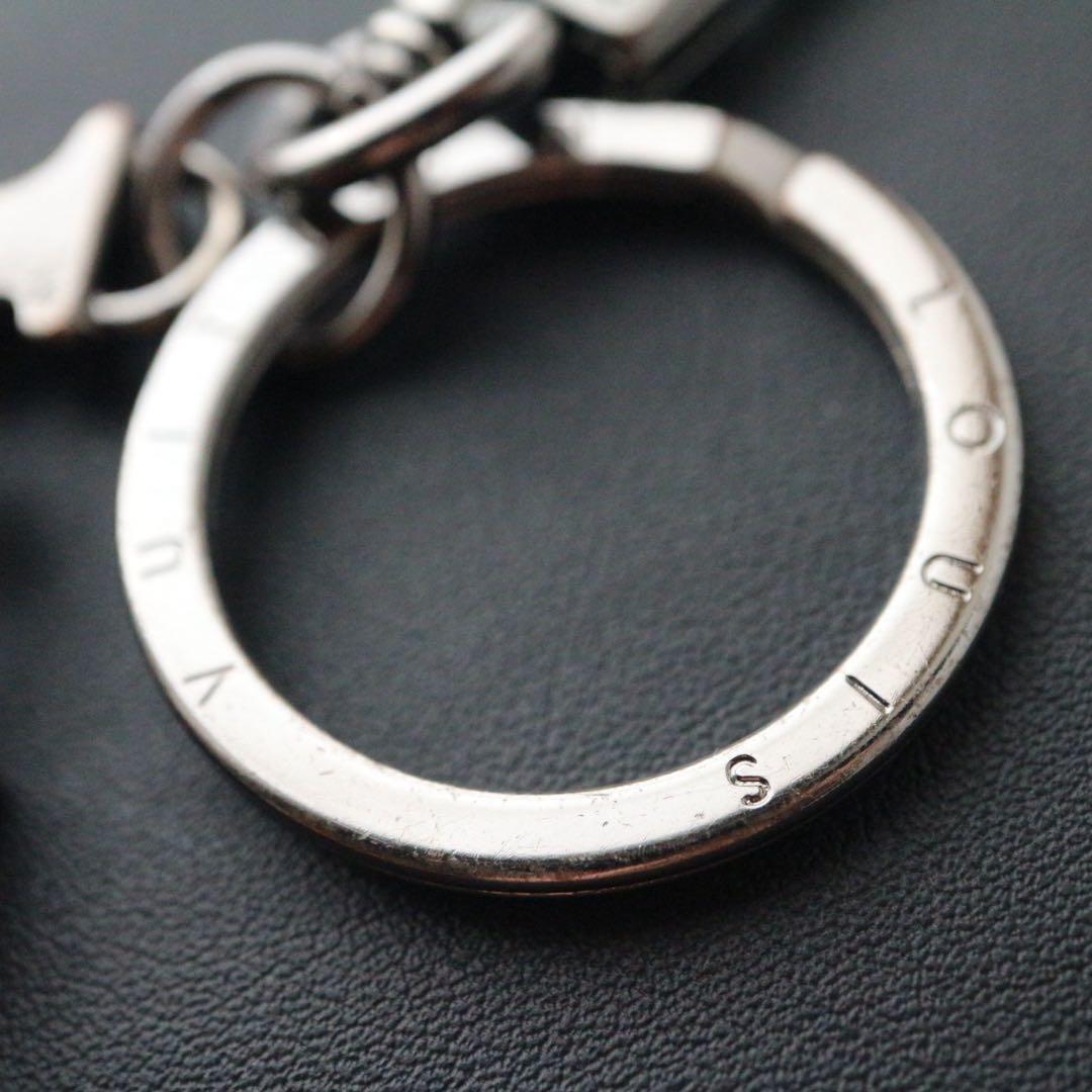 【中古】LOUIS VUITTON キーホルダーシルバーカラーM80217