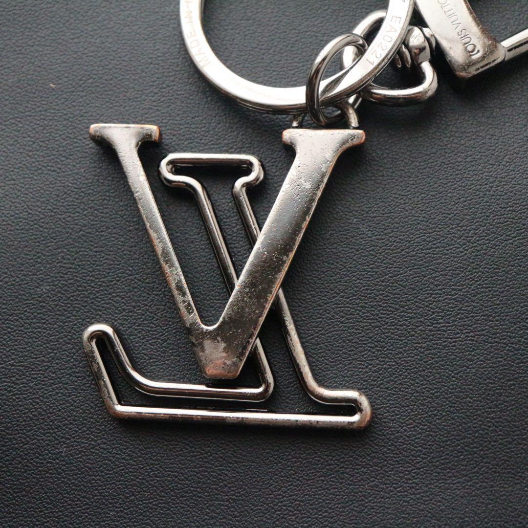 【中古】LOUIS VUITTON キーホルダーシルバーカラーM80217