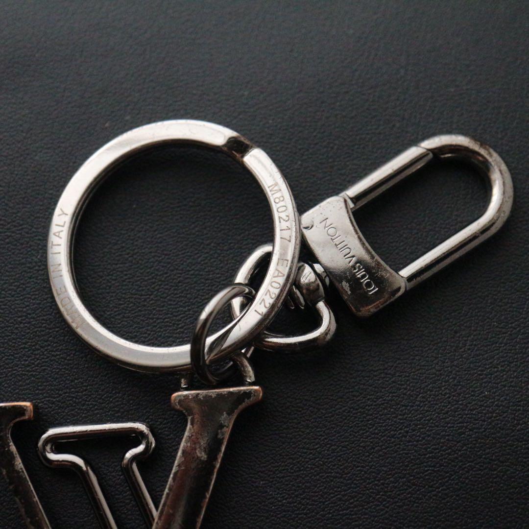 【中古】LOUIS VUITTON キーホルダーシルバーカラーM80217