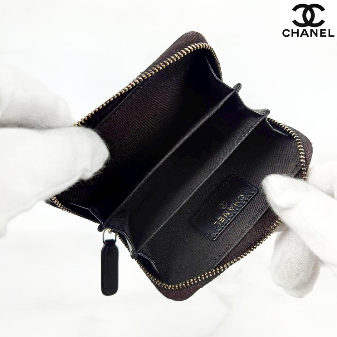 【レンティー】超美品　ラムスキンCHANEL19　マトラッセ　ケース