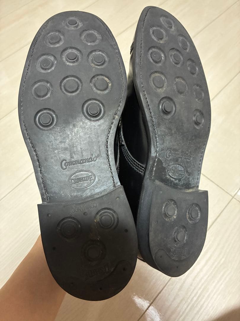 み*。様 SANDERS ミリタリーダービー 黒 UK6（25〜25.5cm相当