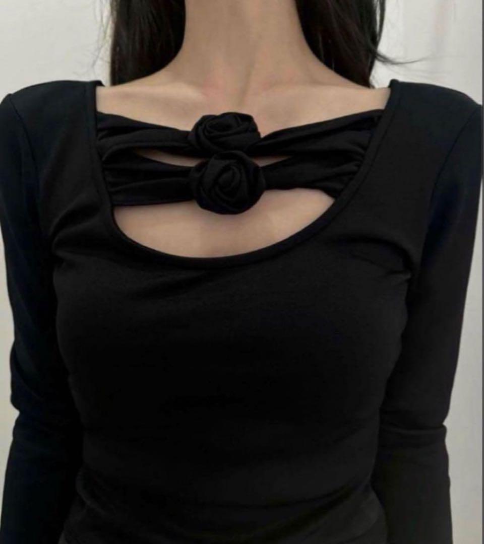 トップス melt the lady tiny flower tops