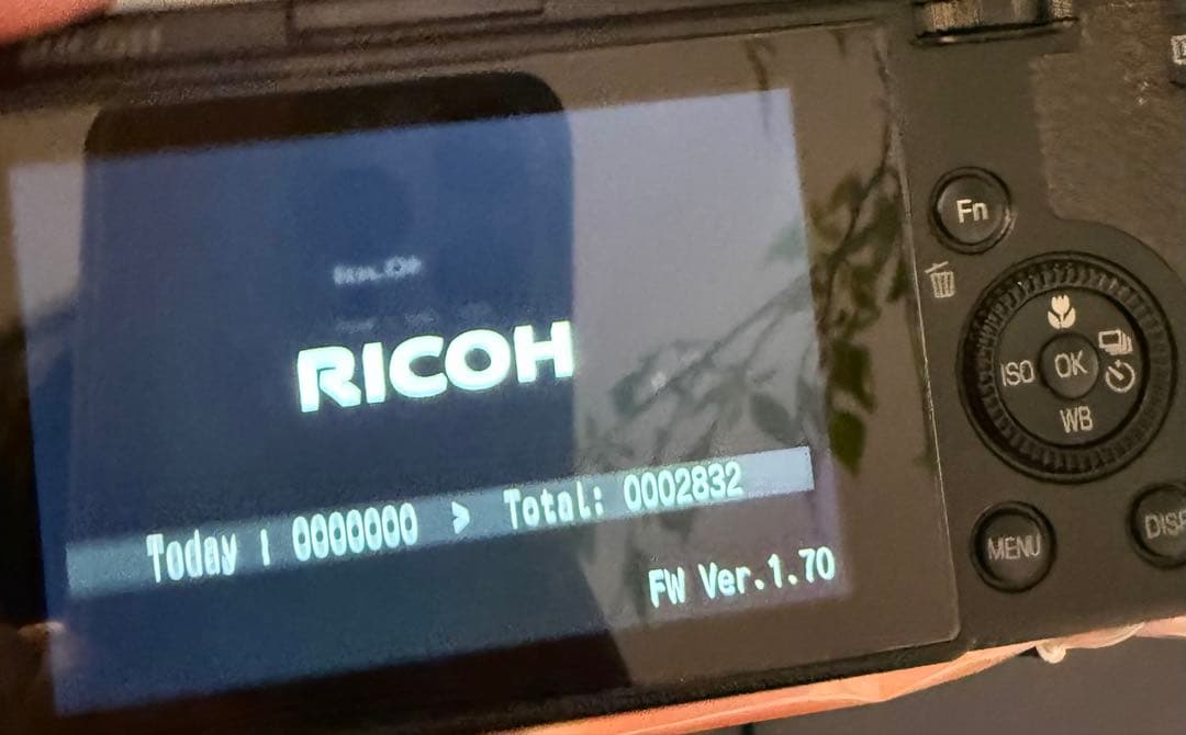 RICOH gr III 3 ショット数2832回