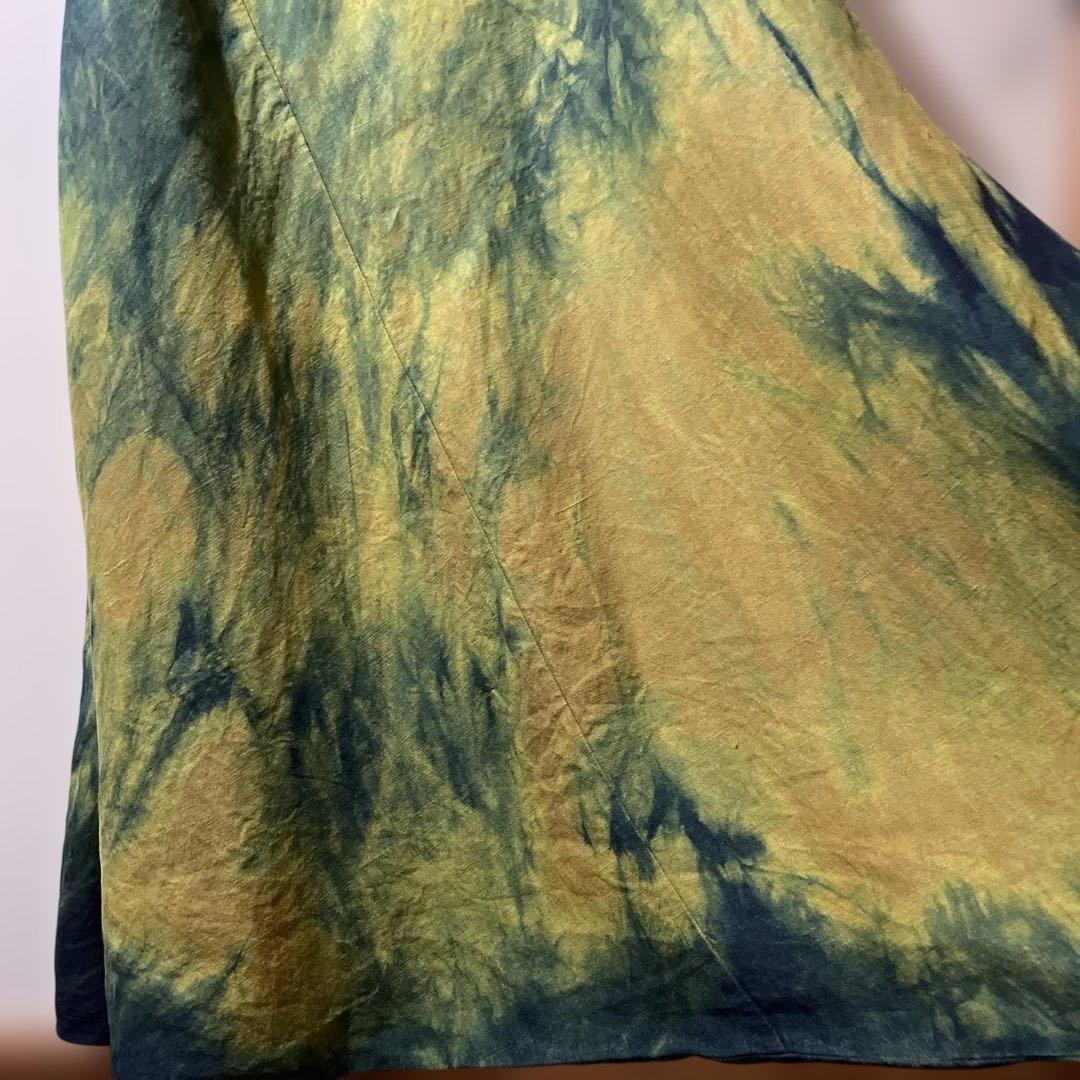 藍染　SOU・SOU 富士　L 麻のパンツ　むらくも染　USED 麻100%