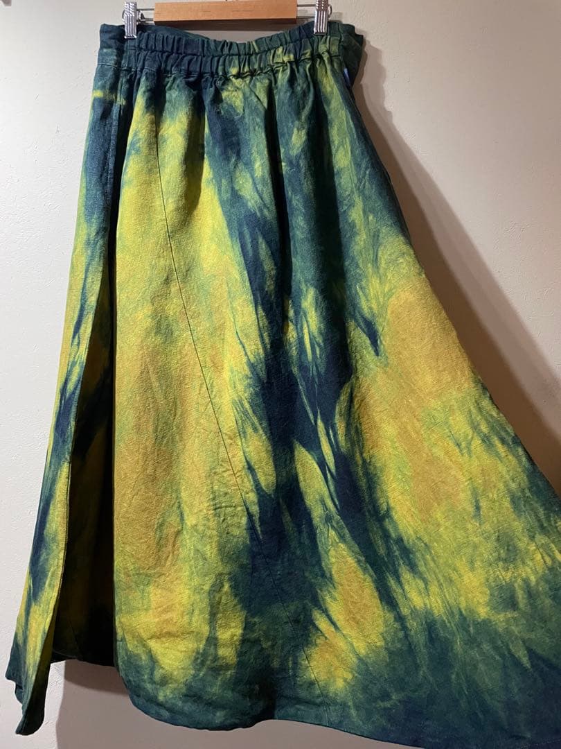 藍染　SOU・SOU 富士　L 麻のパンツ　むらくも染　USED 麻100%