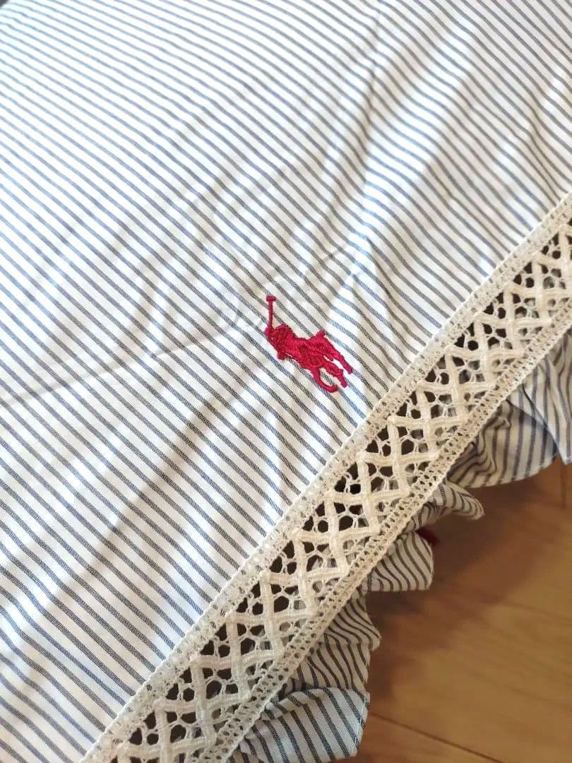 ラルフローレン　晴雨兼用 折りたたみ傘 ストライプ柄