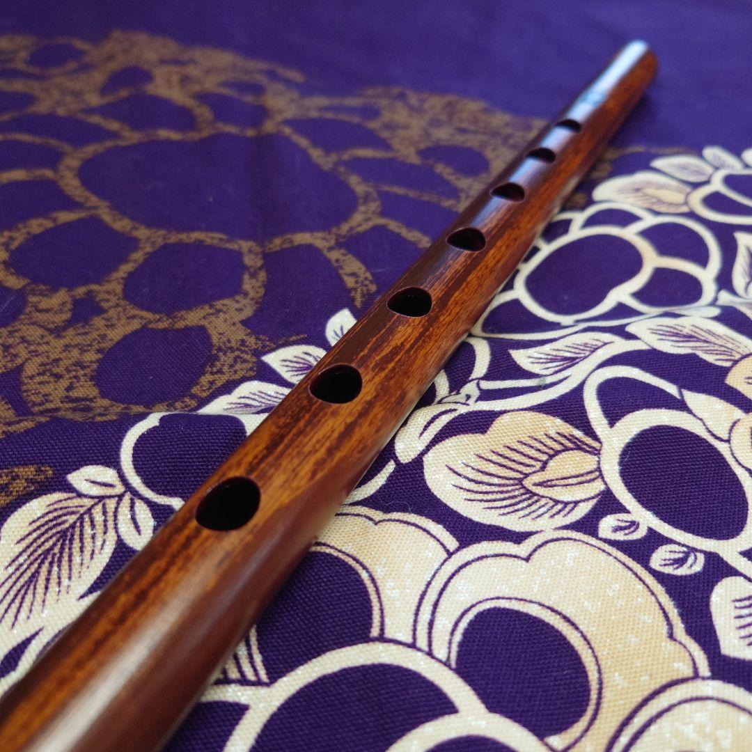 篠笛　煤竹　四本調子　古典調