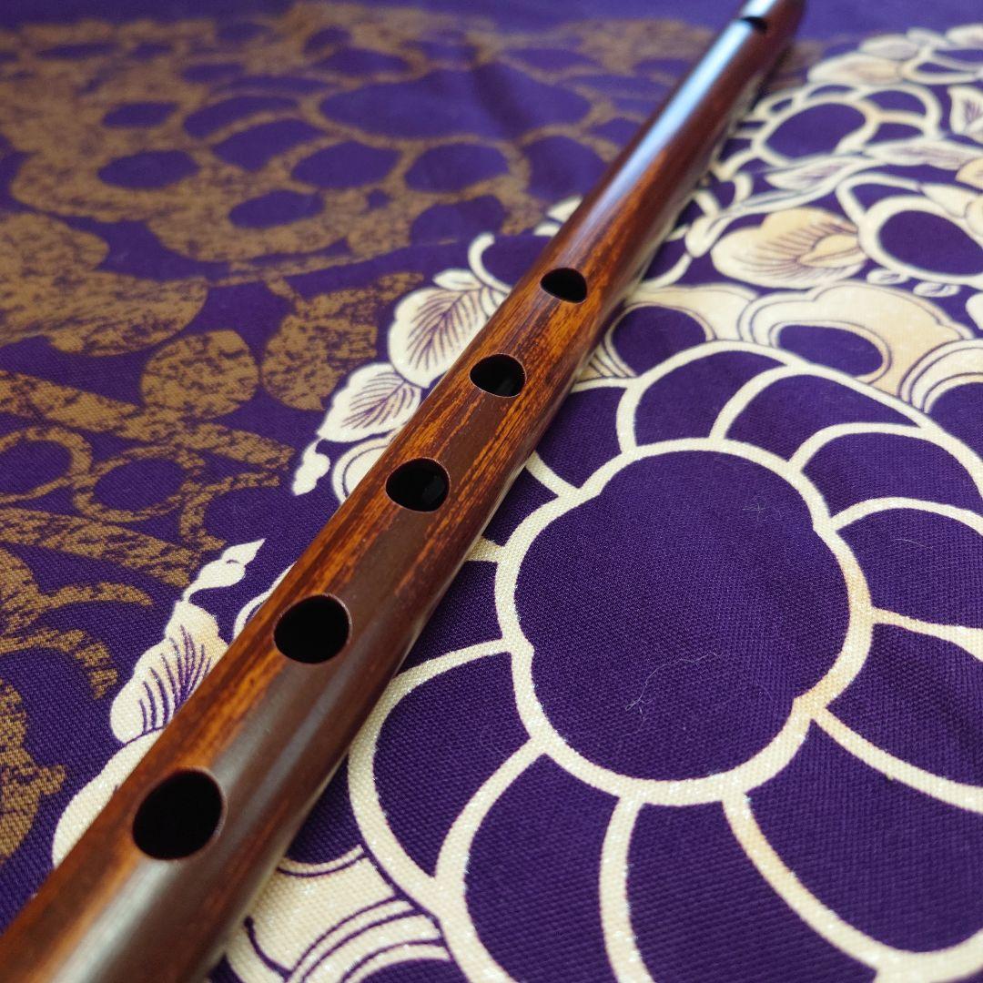 篠笛　煤竹　四本調子　古典調