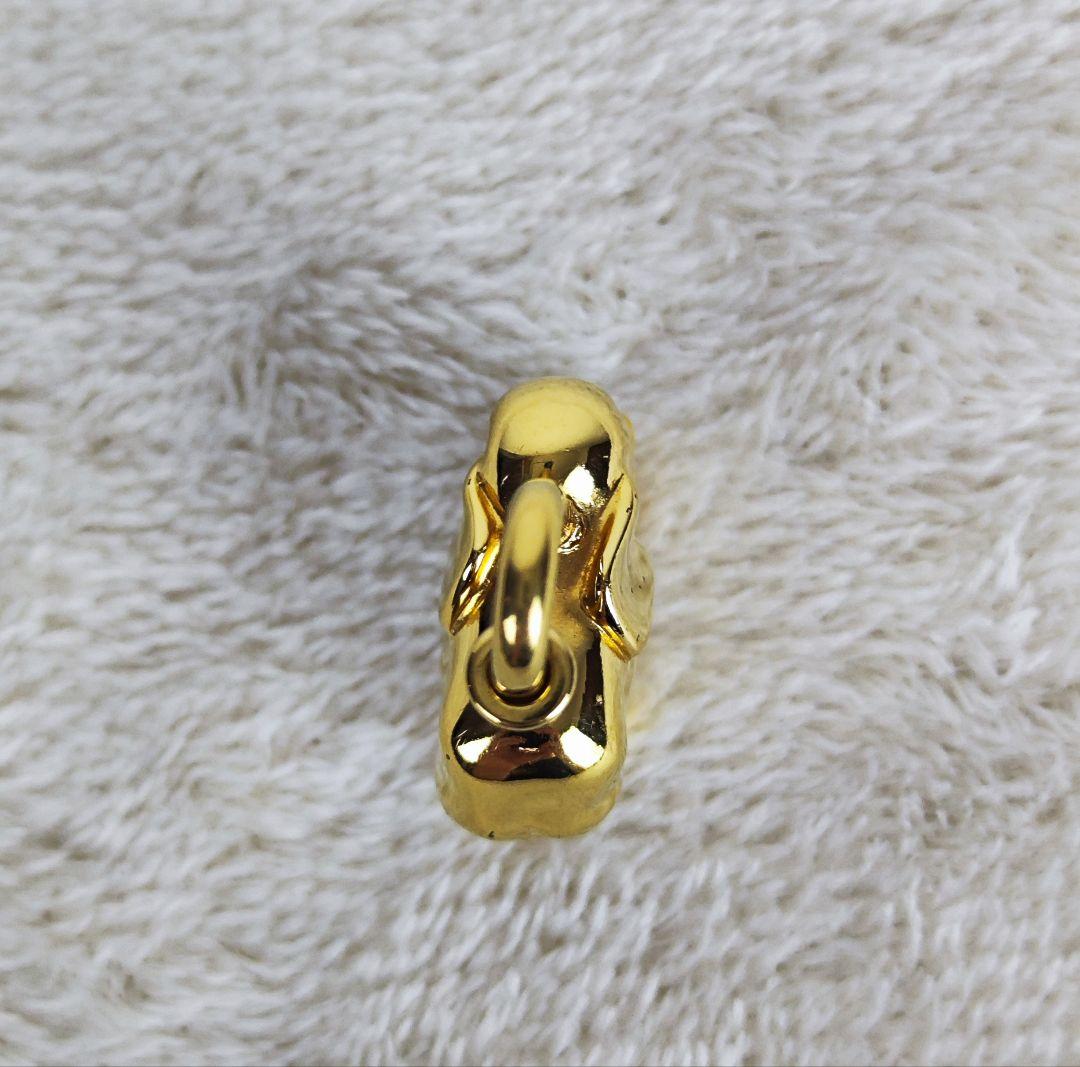 美品 エルメス カデナ エレファント 像 ゴールド チャーム 南京錠