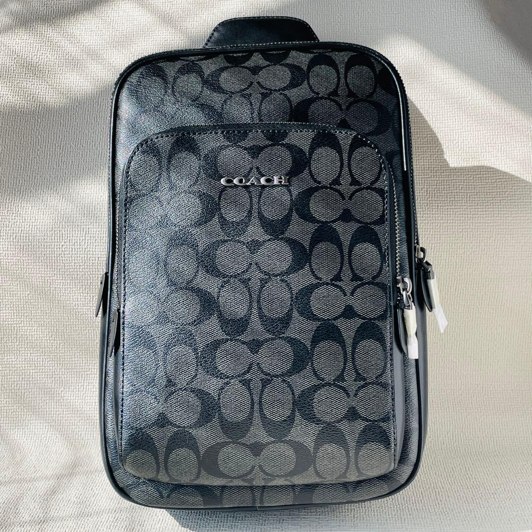タグちぎれ 新品 COACH イーサン パック・シグネチャー CO910