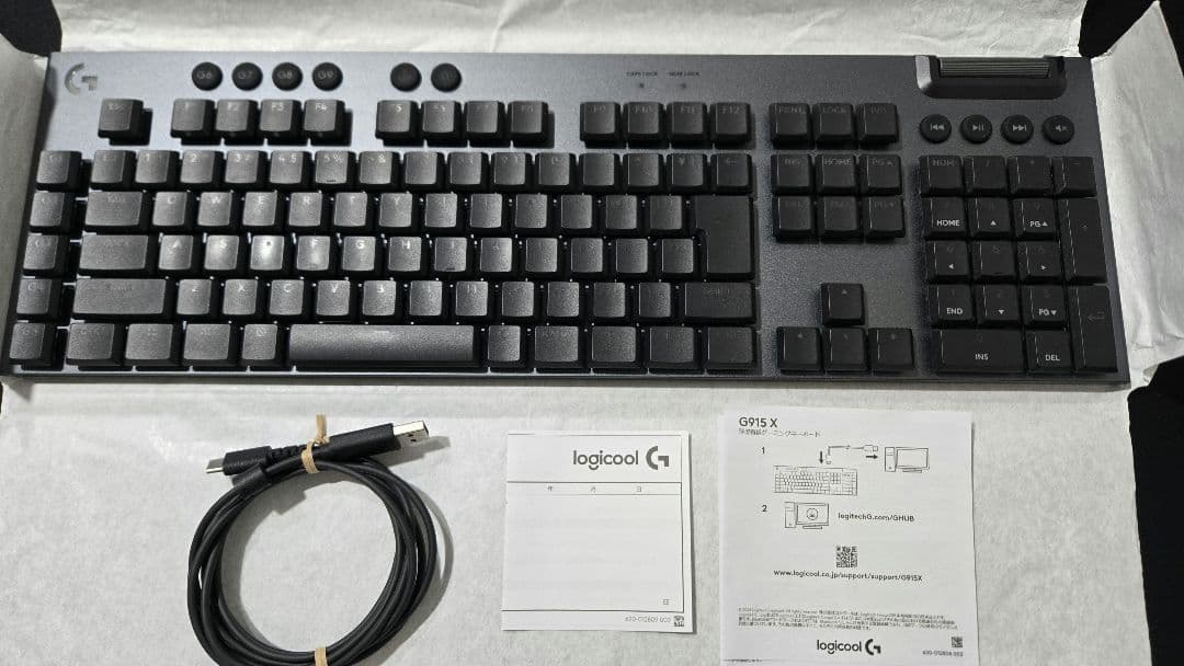 【ほぼ未使用】Logicool G G915X-TCBK (タクタイル)