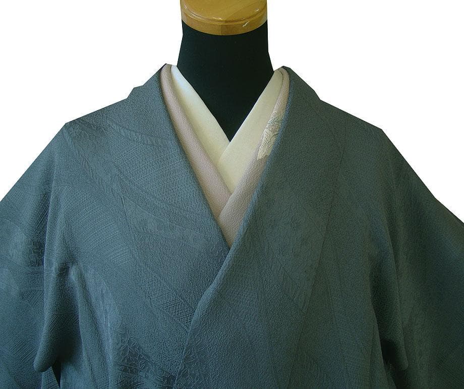 ★大特価 美品 ロング寸 フクレ織 道中着（正絹）未使用＜C644＞★
