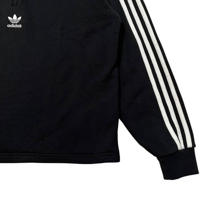 マ*ネ様 @8995 adidas ハーフジップ ポロスウェット ブラック XL