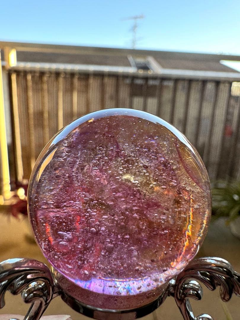 さらら お値下げ中 シエラネバダ産 アンダラクリスタル スフイア ピンク系