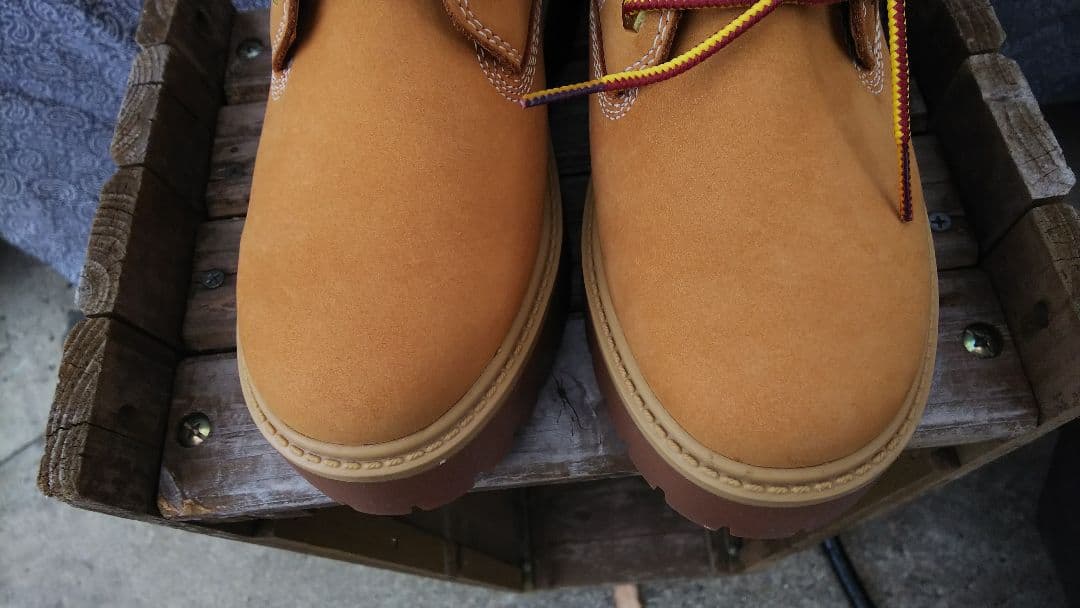 Timberlandティンバーランドウィートヌバックブーツ6W23cm