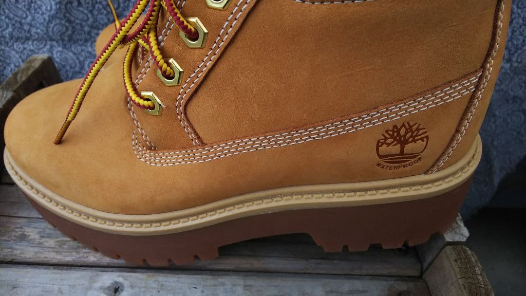 Timberlandティンバーランドウィートヌバックブーツ6W23cm