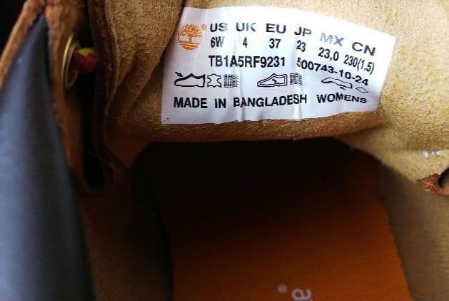 Timberlandティンバーランドウィートヌバックブーツ6W23cm