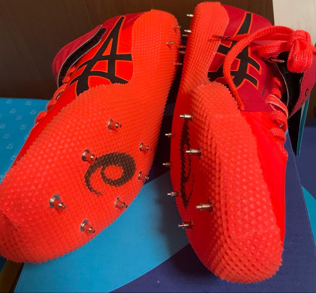 ＊*＊様 asics ハイジャンププロ2（L）スパイクシューズ オレンジ 27.
