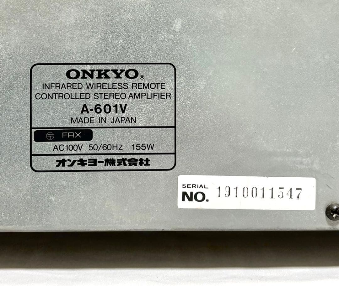 ONKYO プリメインアンプ A-601V 日本製